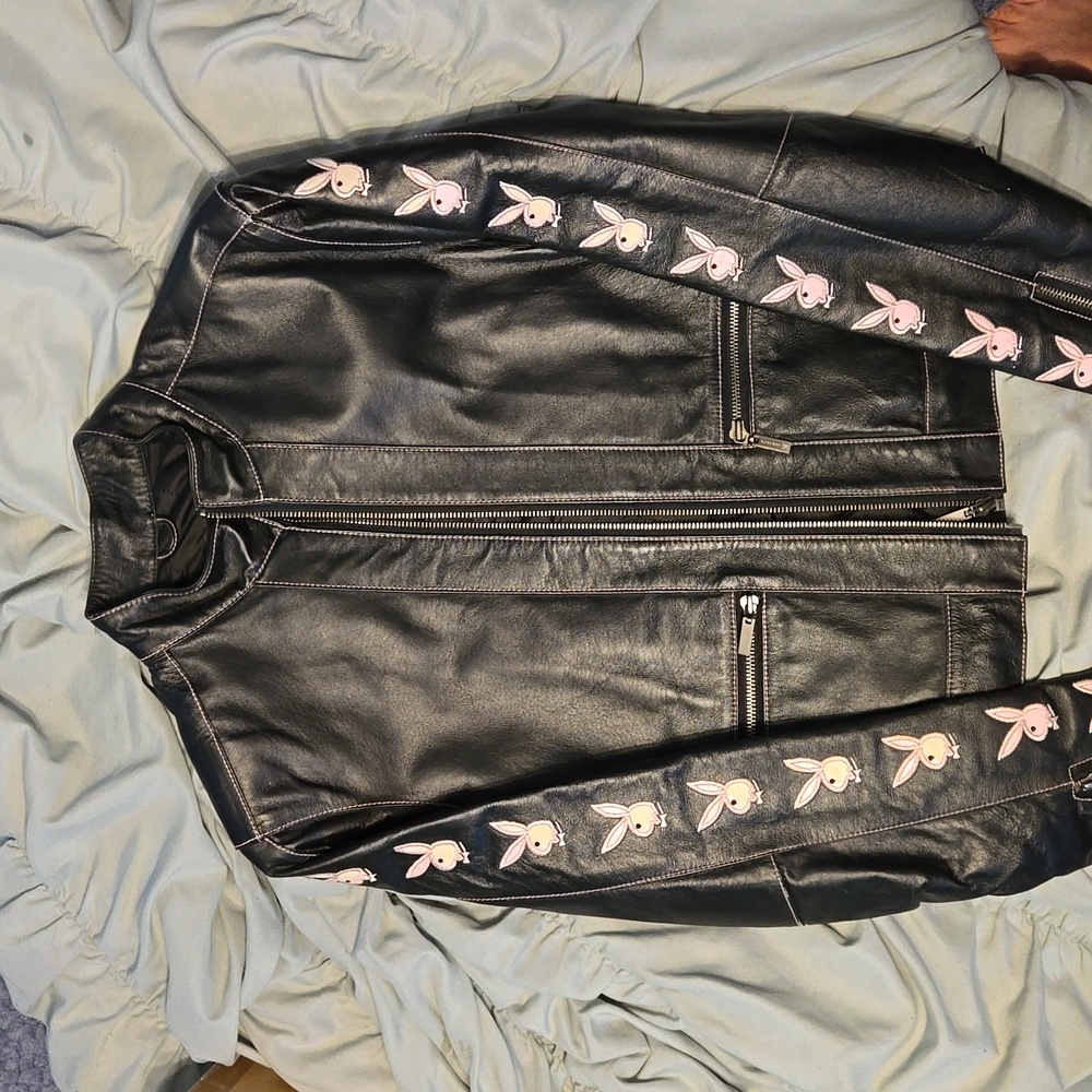 Playboy jacket 100% leather